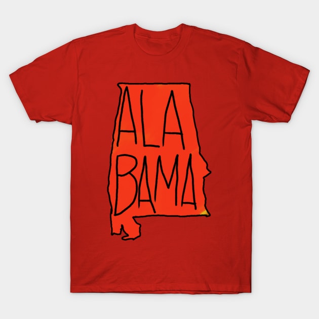 The State of Alabama T-Shirt by loudestkitten